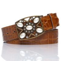 DAMSKI PASEK VANZETTI PASEK SKÓRZANY SOPO-VAN902 645 40mm Ledergürtel Q. 6186(6250) 100