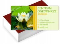 Wizytówki firmowe reklamowe 200 szt duży wybór CENTRUM OGRODNICZE