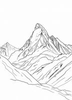 Plakat 20,5x28,4cm Górski Szkic