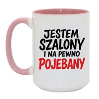 Duży Biało-Różowy 450 ml