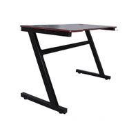 Emaga Biurko do komputera dla gracza BITUXX czarne komputerowe MDF solidne