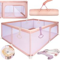 Kojec dla dziecka SUN BABY Z-B02.008.0.2-B13.001.0.2 150 x200 x68 cm Różowy