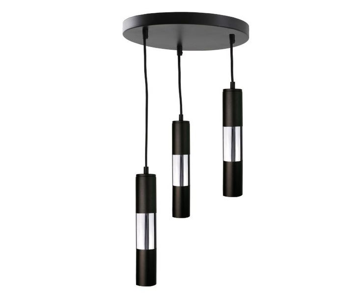 Lampa wisząca 3xGU10 MAGNUM BLACK/SILVER zdjęcie 1