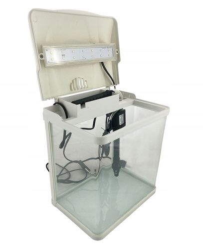 Małe Akwarium dla Bojownika HR-230 7L Zestaw z filtrem i Lampą LED 3 na Arena.pl