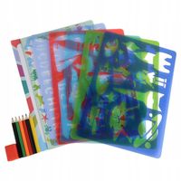 Buddy Barney Szablony Zestaw do rysowania Pojazdy Artysztyczne prace