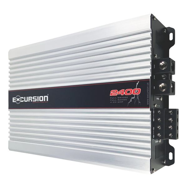 Wzmacniacz samochodowy Excursion 4 kanały 2400W zdjęcie 1