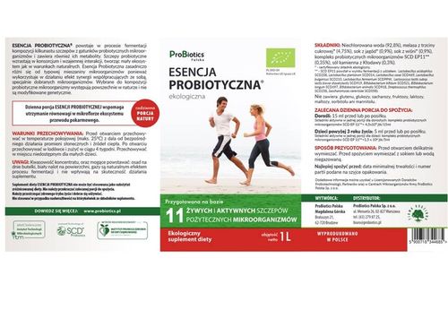 Suplement diety ProBiotics Polska Esencja Probiotyczna probiotyki 1000 ml na Arena.pl