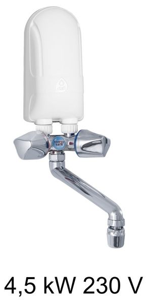 Ogrzewacz wody DAFI 4,5 kW 230 V z baterią w kolorze chrom zdjęcie 1