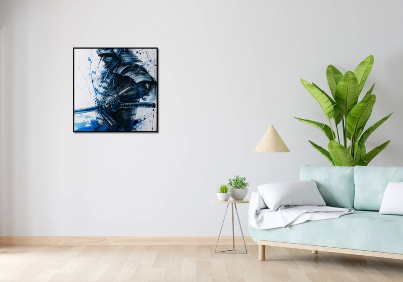 Plakat 70x70cm Samuraj w Błękicie zdjęcie 4