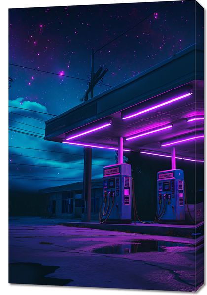 Obraz 60x90cm Moc Neonowej Nocy zdjęcie 1