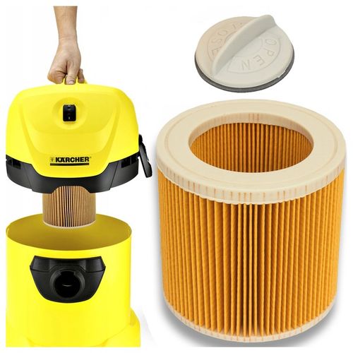 10x Worki do odkurzacza KARCHER WD3 KWD3 SE 4001 papierowe z filtrem na Arena.pl