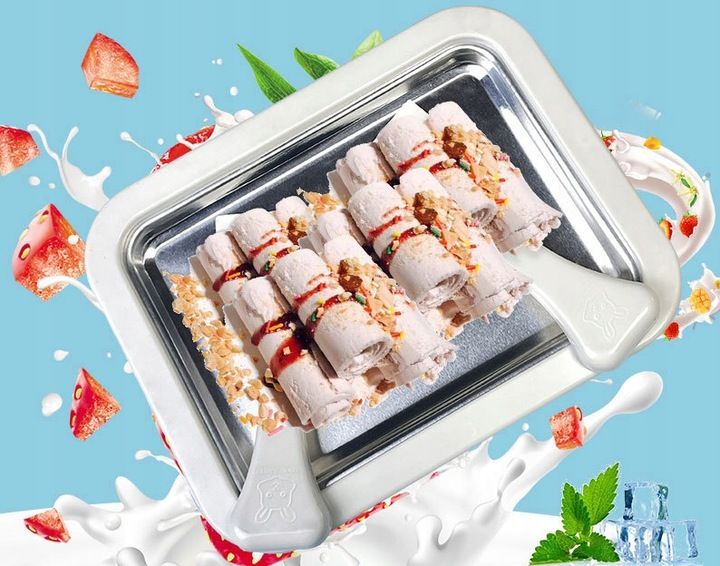 MASZYNA DO LODÓW TAJSKICH MASZYNKA DO ROBIENIA LODÓW LODY TAJSKIE ICE CREAM zdjęcie 11
