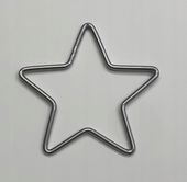Obręcz metalowa GWIAZDKA CZARNA do łapacza 9,5cm