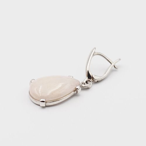 Kolczyki z morganitami w srebrze rodowanym. na Arena.pl