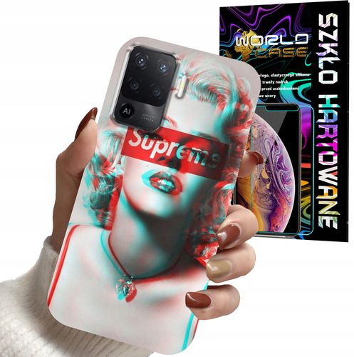 ETUI DO OPPO F19 PRO - Monroe MODNE KOBIECE WZORY + SZKŁO na Arena.pl