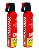 2x SPRAY GAŚNICZY GAŚNICA DOMOWA KUCHENNA REINOLDMAX 750ml A B F /E do 2028