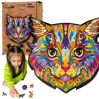 Drewniane Puzzleok Eco Kotek Murkotek A3 39El. Zestaw Premium Puza3-02724