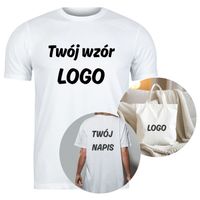 NAPRASOWANKI TWÓJ WZÓR LOGO na koszulki TORBY naklejka na odzież 8 cm