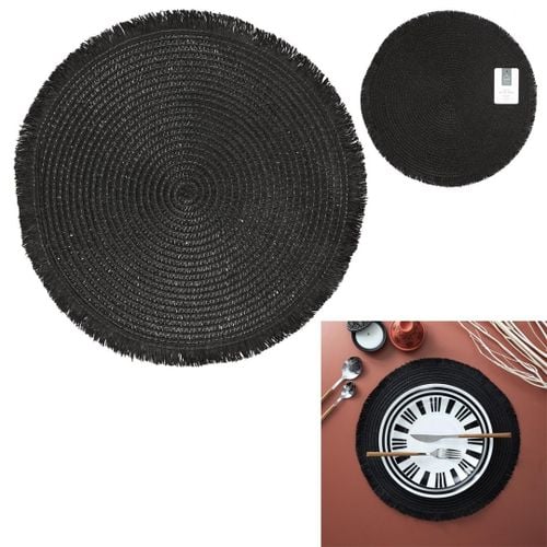 Podkładka pod talerz czarna 38cm boho na Arena.pl