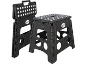 Taboret stołek składany antypoślizgowy krzesło podest 150kg 32cm czarny