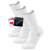 Skarpety kompresyjne do biegania sportowe białe męskie 3 pary 43-46 EU