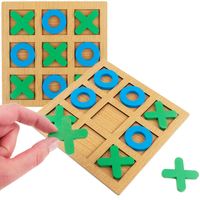 Gra Kółko I Krzyżyk Drewniana Dla Dzieci Logiczna Edukacyjna Podróżna