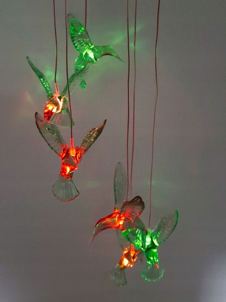 LAMPKI GIRLANDA LED KOLIBRY SOLARNE DO OGRODU zdjęcie 14