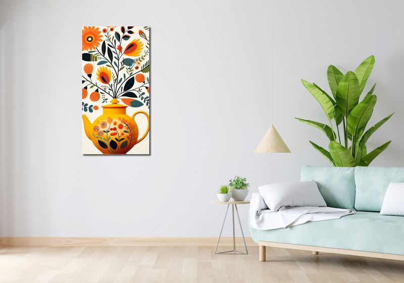 Obraz 50x100cm Bujna Herbata zdjęcie 2