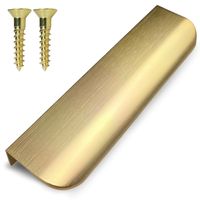 Uchwyt meblowy krawędziowy złoty szczotkowany Ares 150 mm