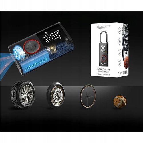 POMPKA KOMPRESOR SAMOCHODOWY ELEKTRYCZNA ROWEROWA AKUMULATOROWY + na Arena.pl