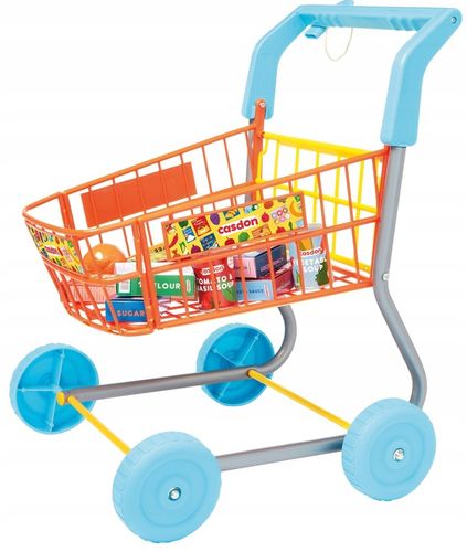 WÓZEK SKLEPOWY NA ZAKUPY DLA DZIECI KOSZYK AKCESORIA 50 CM CASDON na Arena.pl