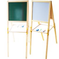 2w1 Dwustronna tablica  magnetyczna kredowa drewniana duża