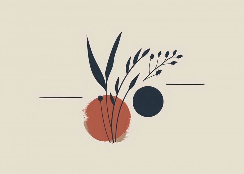 Plakat 70x50cm Botaniczna Barwa zdjęcie 1