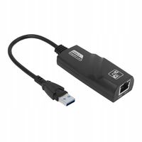 Adapter USB 3.0 do Ethernet RJ45 Gigabit LAN 10/100/1000Mbps BLACK