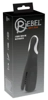 rebel intense vibration black - urządzenie intymne 10 trybow, 20 cm