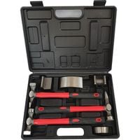 Zestaw blacharski SILVERTOOLS S11020 młotki i kowadełka 7 el.