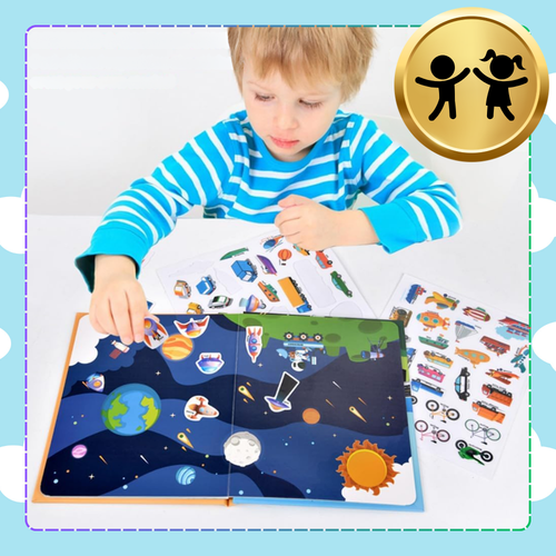 książeczka z naklejkami pojazdami sensoryczna dla dzieci edukacyjna drogi na Arena.pl