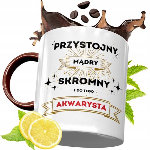 Kubek Bordowy Dla Akwarysty Na Urodziny Prezent Z Nadrukiem Ze Zdjęciem na Arena.pl