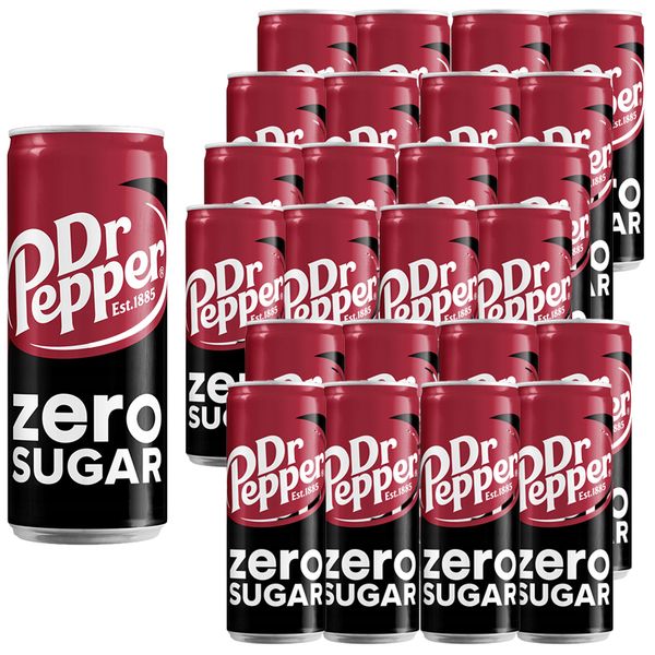 Dr Pepper Zero Napój gazowany 330 ml x 24 sztuki zdjęcie 1
