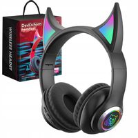 SŁUCHAWKI GAMINGOWE ŚWIECĄCE ROGI DEVIL BLUETOOTH