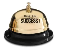 Biurkowy Dzwonek na Sukces - Motywacyjny Gadżet „Ring For Success!”