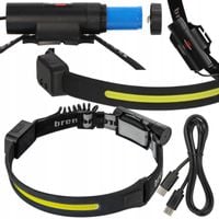 Latarka czołowa elastyczna 500lm BRENNENSTUHL z czujnikiem USB-C