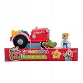 Cocomelon Muzyczny Czerwony TRAKTOR + Figurka JJ