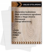 Ulotki A5 reklamowe firmowe 5000 szt dużo wzorów USŁUGI STOLARSKIE