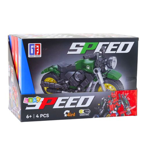 Klocki Konstrukcyjne Motor Motocykl Robot 2w1 217-222 el. Mix na Arena.pl