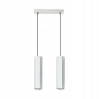 Nowoczesna Lampa Wisząca Lampex Astral 2xGU10 Biała 80cm Regalowana