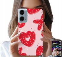 ETUI DO MOTOROLA G24 / G04 - KOBIECE, MODNE WZORY XOXO SERCE + FOLIA