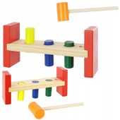 LT329 DREWNIANY WYBIJAK SENSORYCZNY MŁOTEK KOŁKI