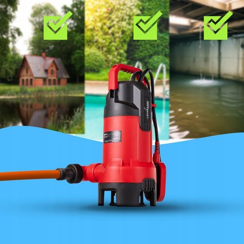 POMPA DO WODY BRUDNEJ CZYSTEJ SZAMBA ŚCIEKÓW PETA 20000l/h 750W na Arena.pl