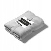 KOC NARZUTA Z MIKROFIBRY 150x200 JASNY SZARY